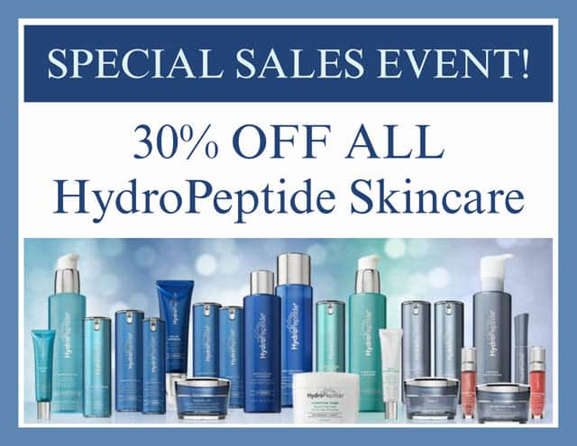 Special Sales Event - 30% off all HydroPeptide Skincare